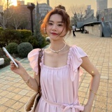 新款！夏季短袖连衣裙女甜美062档口档口2363款P115K168，女装连衣裙，素依格格