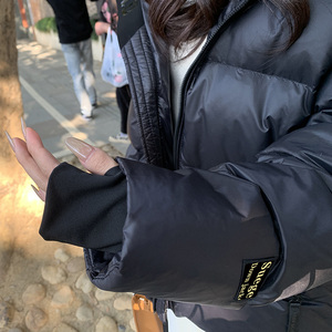 新款现货 白鸭绒中长款黑金羽绒服 YR26款 P195K298图片