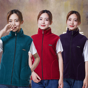 老年保暖背 抓绒马甲大码 2025中老年秋冬大码 摇粒绒绒卫衣妈妈装