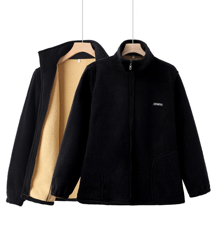 秋冬装女摇粒绒外套上衣