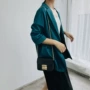 SUMI nữ 2019 mùa thu mới màu rắn thẳng giản dị giản dị nhỏ phù hợp với áo blazer dài tay - Business Suit áo thu đông nữ