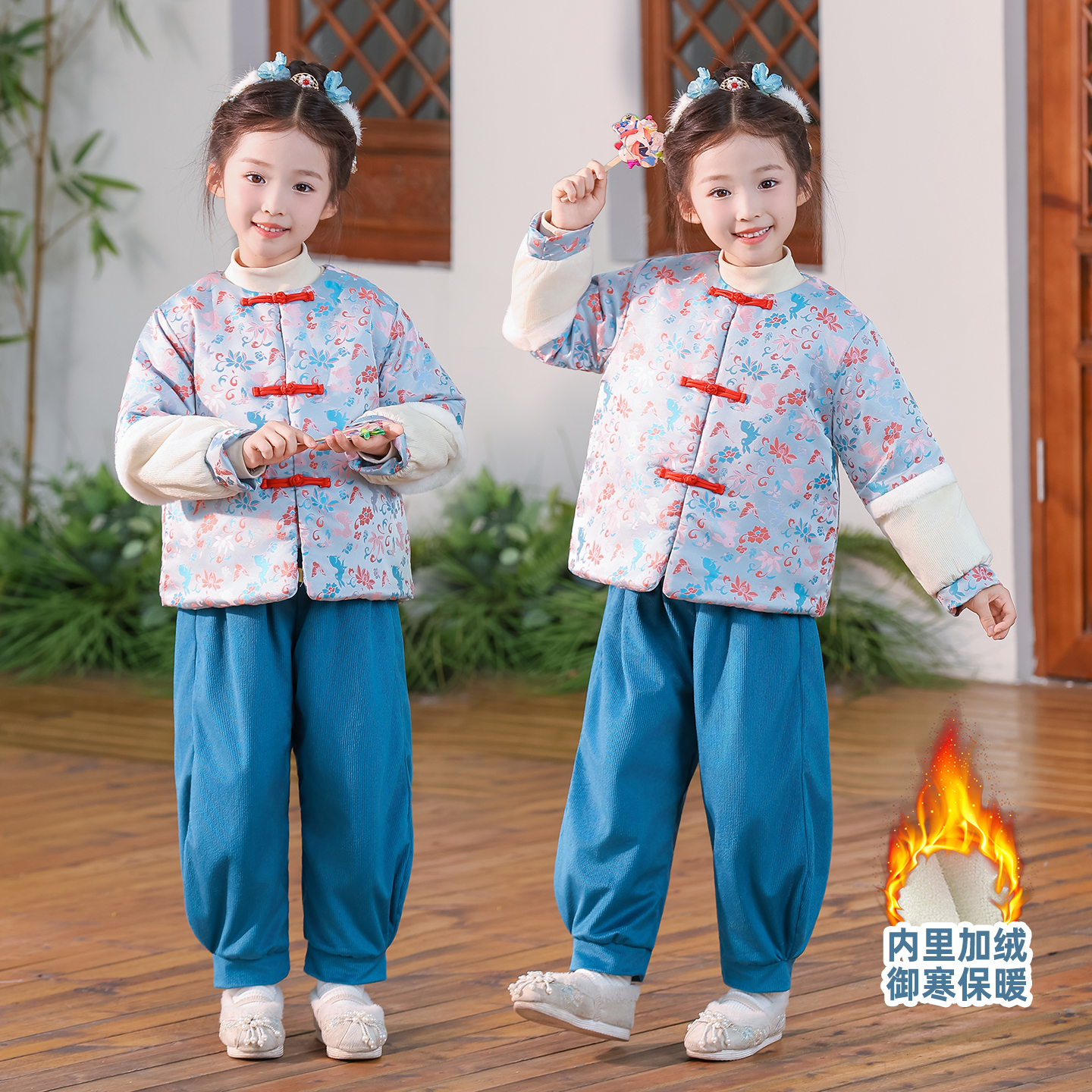 男童汉服套装2025女童中式演出服