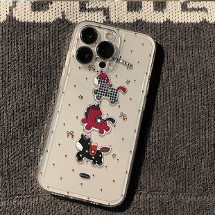 星星奔跑马儿适用苹果17promax手机壳新款 iphone16潮15保护套14plus镜头全包13por硅胶i12透明11马年xr软壳xs