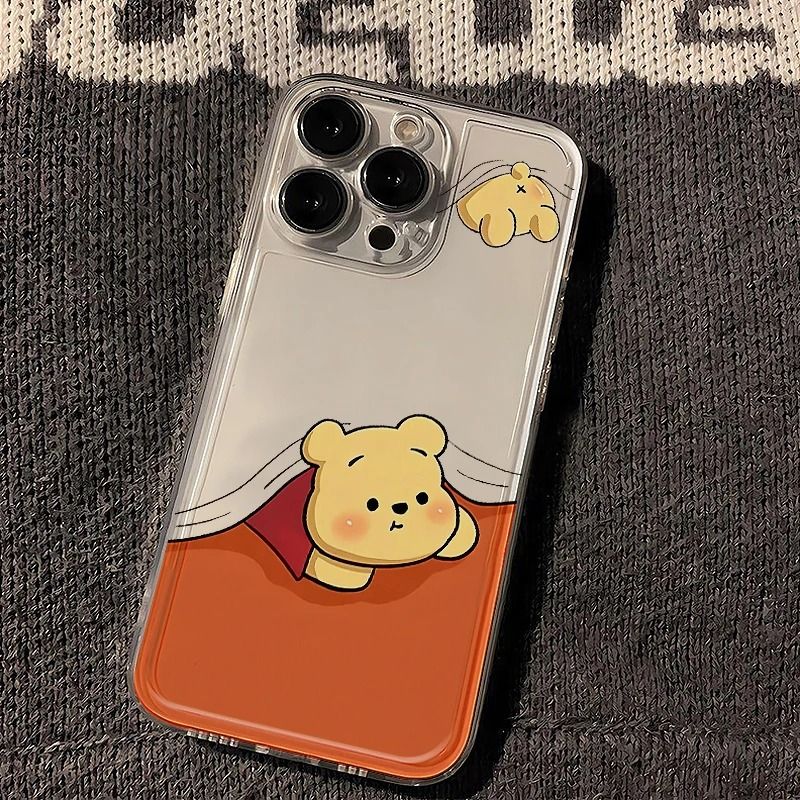 可爱小熊透明手机壳防摔软壳