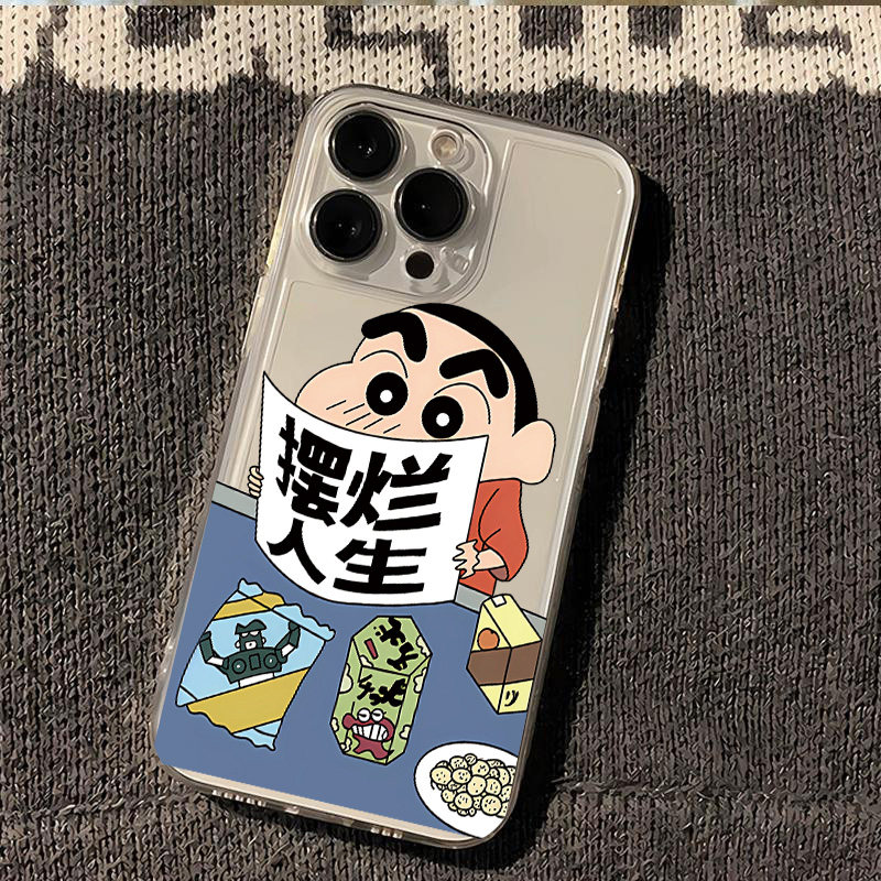 蜡笔小新新款iPhone17手机壳适用苹果16ProMax透明15P新14Pro外壳iPhoneAir保护13pm套14Plus12摆烂ip全包Air,3C数码配件,手机保护套/壳,淘宝优惠券,粉丝福利购,淘宝优惠卷