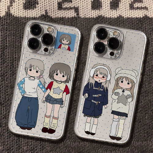 女孩闺蜜适用iPhone17手机壳新款苹果16/15/14/13mini/12promax/11全包防摔xr/xs/max小众6/6s/7/8plus保护套