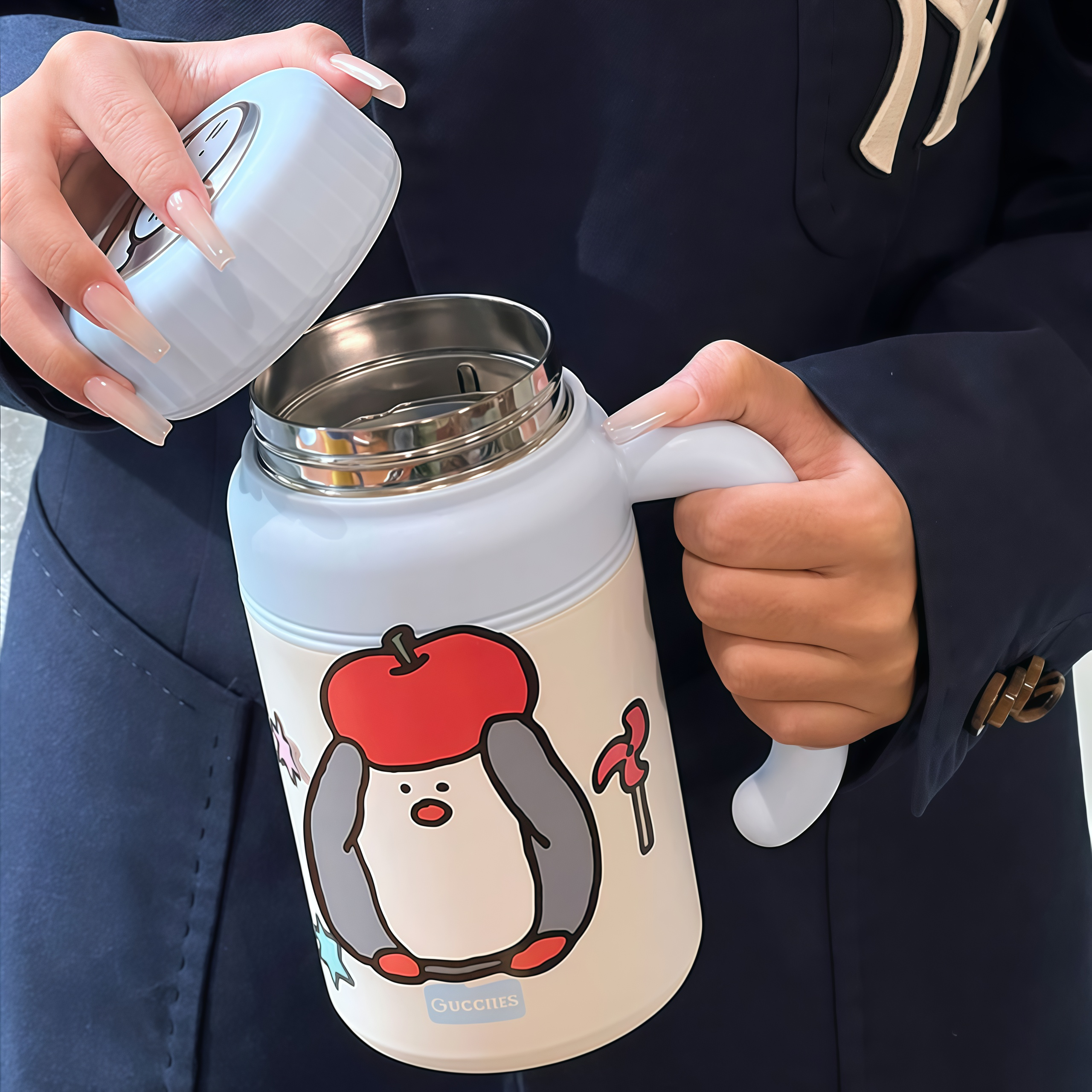 办公室泡茶保温杯女生高颜值便携