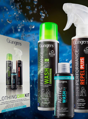 英产Grangers始祖鸟Goretex冲锋衣滑雪服洗涤DWR防水修复护理喷雾