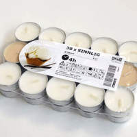 【 IKEA Genuine 】 Sean Lee Small Round Scented Candle Smokeless Tea Wax IKEA Scented Candle Luna Le for Sleep thumbnail 2