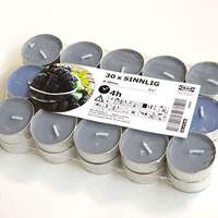 【 IKEA Genuine 】 Sean Lee Small Round Scented Candle Smokeless Tea Wax IKEA Scented Candle Luna Le for Sleep thumbnail 7