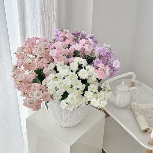 ins风茉莉花仿真花艺摆件