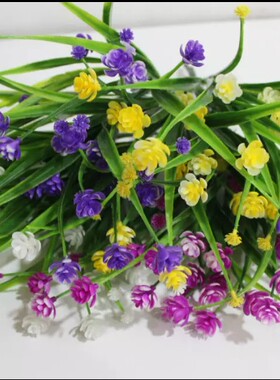 6束包邮仿真花束假花单支花艺插花小把束花槽装饰栅栏花
