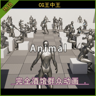 UE5虚幻5.3-5.6+ Tavern Animations 酒馆酒吧喝酒聊天纸牌动画包
