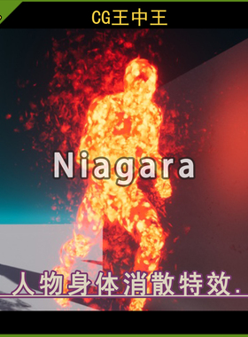 UE5虚幻4.27-5.6+ Character Body FX Vol. 3 身体消散奶瓜特效