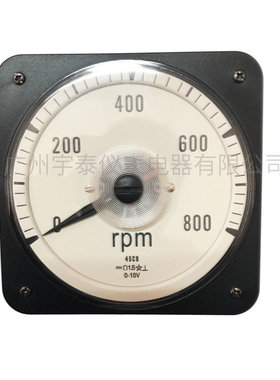 45L8船用表 交流指针转数表800rpm 0-10V 广角度表 110*110mm