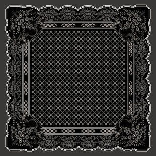 tudung bawal printed印花方巾114CM头巾蕾丝花格子方巾女士披肩