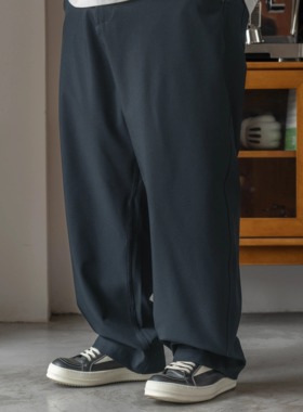 BAGGGGY大码休闲裤西裤紫标面料强斜纹肌理四面弹透气速干抗皱