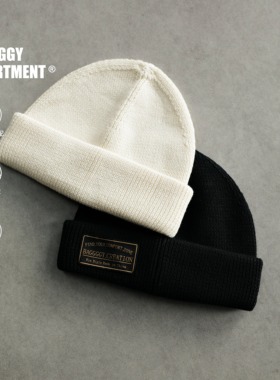 BAGGGGY不易起球针织帽瓜皮帽毛线帽全头围适配冷帽简约舒适高弹