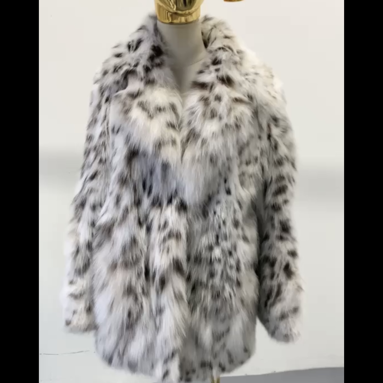 WWYUMO美国纯白山猫皮草外套大衣时尚新潮流高奢天花板限量版女