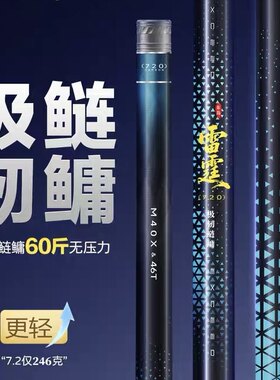 【极轻鲢鳙竿】东岛dongdao雷霆钓鱼超轻超硬手竿台钓鱼竿大物竿