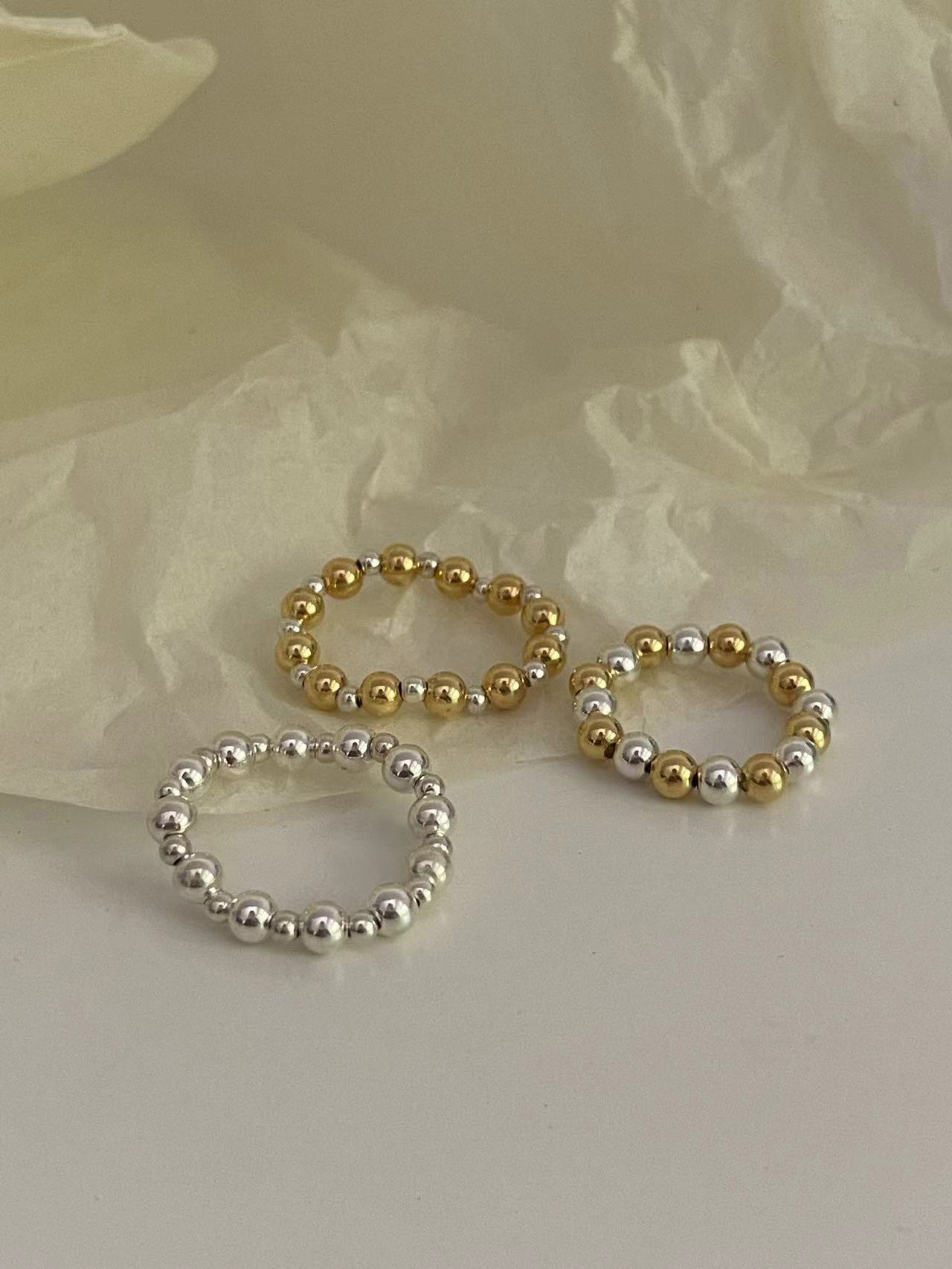 s925银戒指新品日常简约叠戴