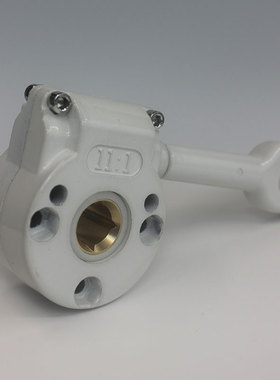 11:1白色铜芯包胶机头手摇雨棚配件转轴机头齿轮箱通用伸缩遮阳篷