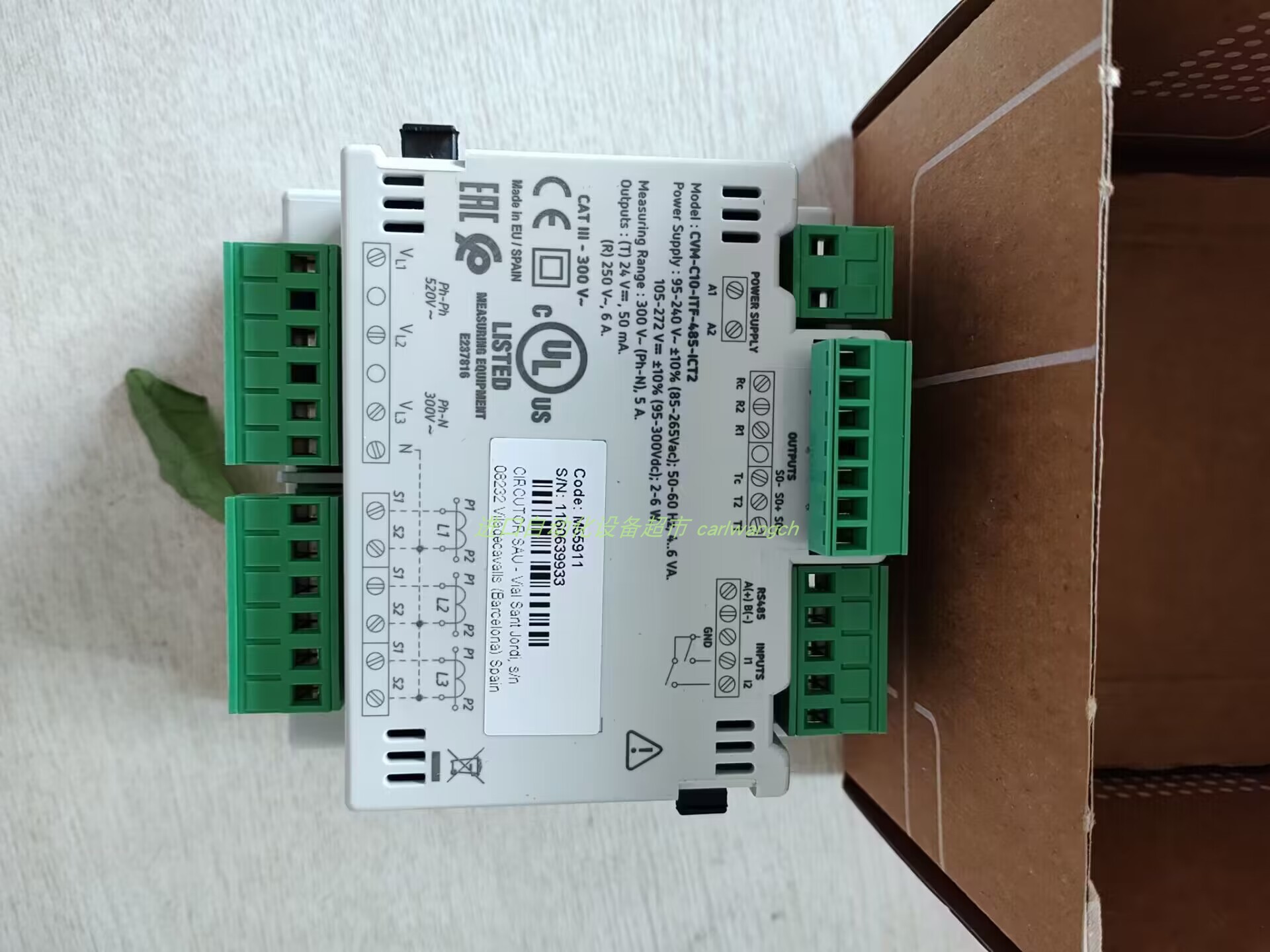 CVM-C10-ITF-485功率计Circutor