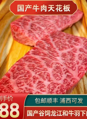 包邮2斤国产龙江羽下肉牛排