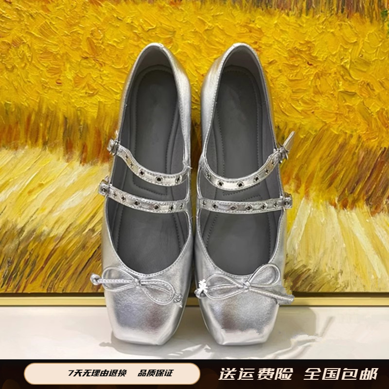 商场同款2024春季新款奶油鞋甜酷玛丽珍鞋休闲女鞋小皮鞋S6821AQ4