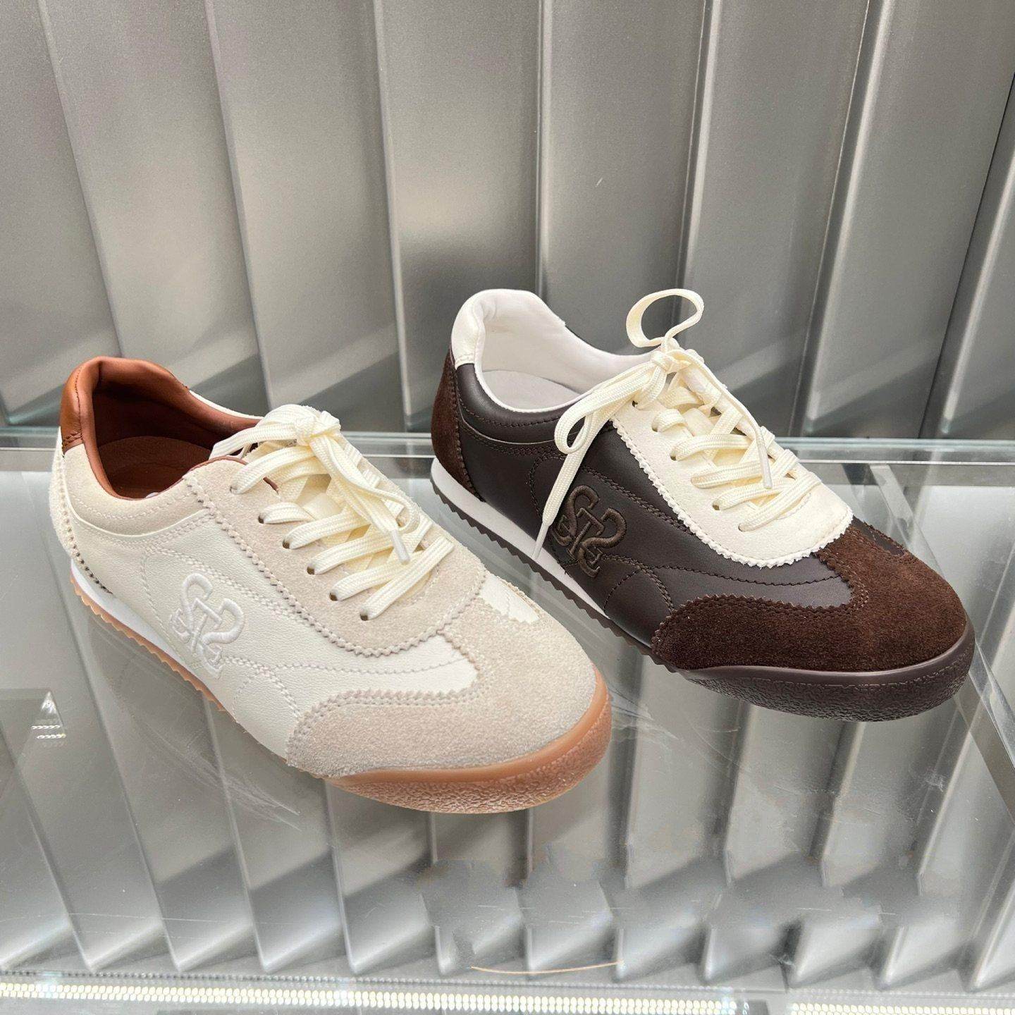 商场同款2026新款舒适百搭德训鞋休闲鞋拼接深口系带女单鞋EPN22,女鞋,德训鞋,淘宝优惠券,粉丝福利购,淘宝优惠卷