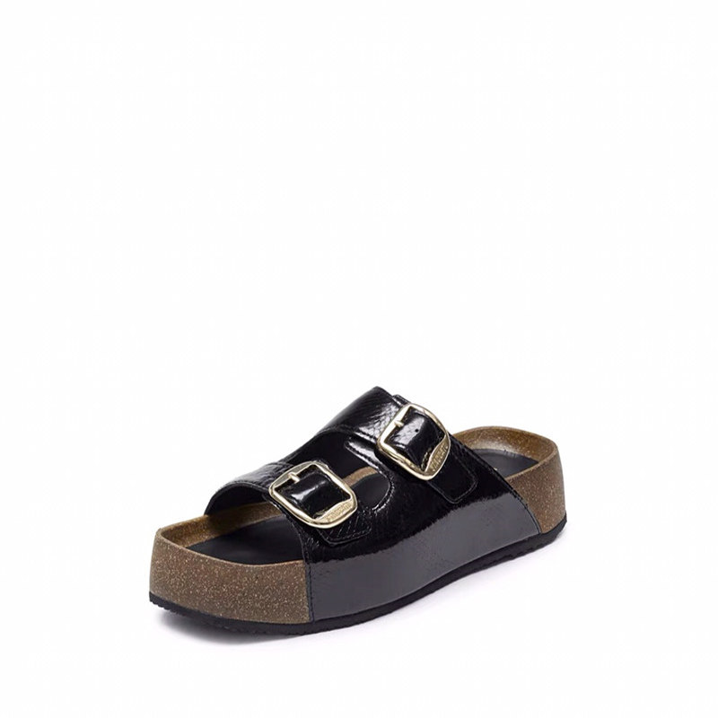 2025年夏季新款金沙慢履勃肯拖鞋软木厚底女凉拖鞋ED104BT4