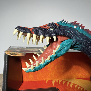 无声效侏罗纪世界神河龙抬尾联动美泰儿童玩具混沌理论海洋恐龙