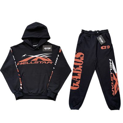 Hellstar Studios 渐变印花休闲长裤卫衣套装