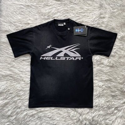 Hellstar Glitter Classic Gel Sport Tee 闪片印花休闲短袖T恤