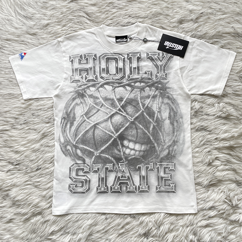 HELLSTAR STUDIOS美式街头风印花纯棉短袖T恤