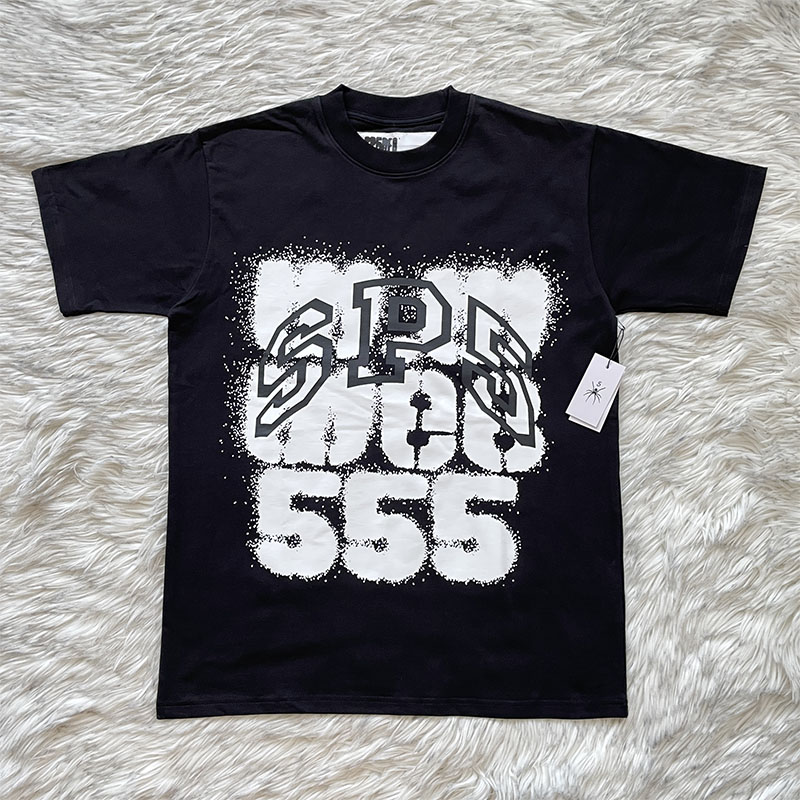 Sp5der worldwide 555555 TEE 印花休闲短袖T恤
