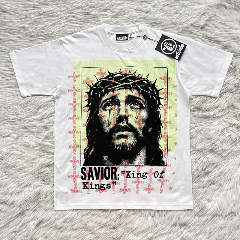 Hellstar Studios欧美风潮流人像印花短袖T恤