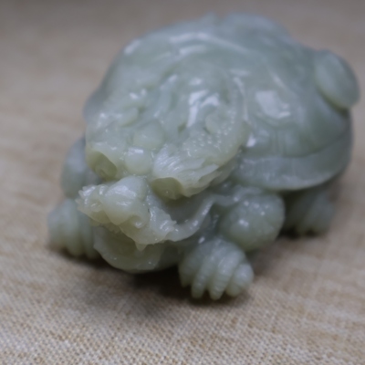 新品毛货和田玉龙龟手把件龙龟摆件支持复检