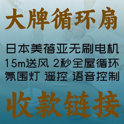 艾曼达C9落地循环风扇 美蓓亚无刷电机15m送风 超静音语音遥控