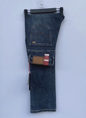 笨小孩牛仔男裤2025秋冬新款直筒C9732蓝色高腰男装弹力肥佬长裤