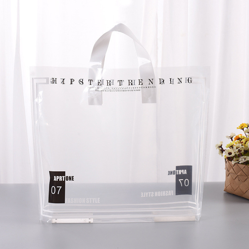 印花pe透明塑料手提袋子服装袋礼品袋定做鞋包化妆品食品包装胶袋