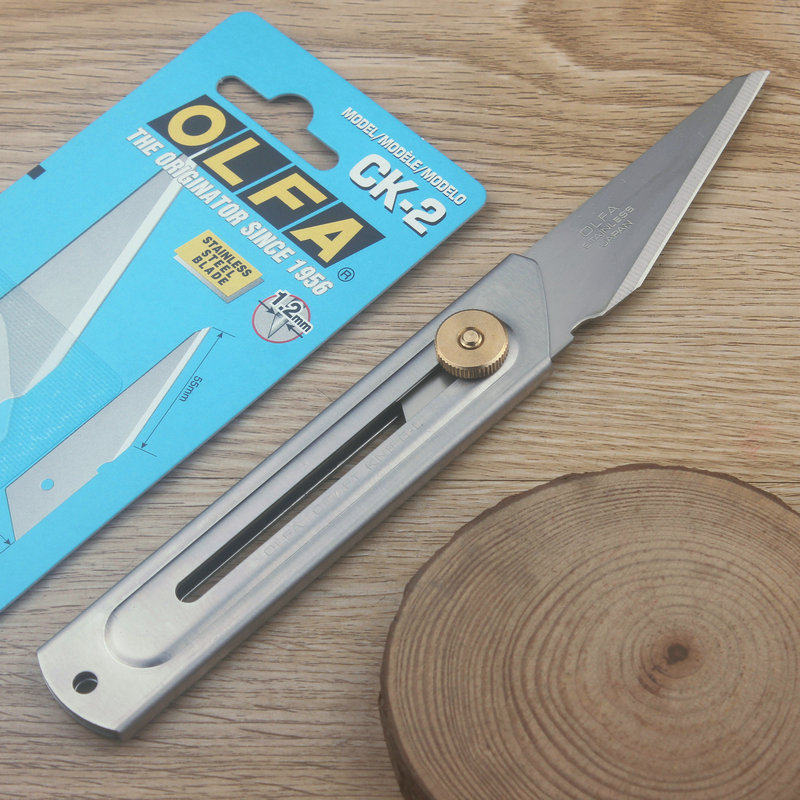 日本爱利华olfa全不锈钢美工刀加厚刀片倍受力可水洗削树枝嫁接用