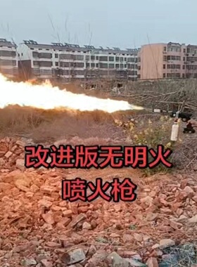 无明火自动打火单头火龙枪火焰表演火艺玩火道具火焰喷火火龙炮