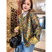 减龄女装 岑晨 外套时尚 精致提花新中式 上衣 繁花似锦