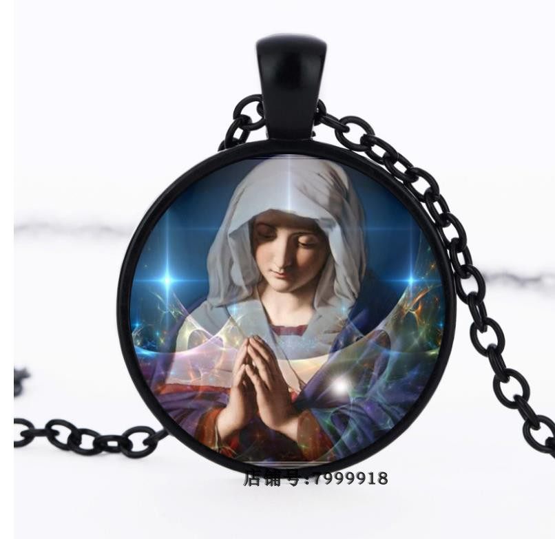 天主教饰品配饰圣母玛利亚款吊坠时光宝石项链秋冬复古百搭专柜|ruв категории Украшения,ювелирные изделия, ожерелье - от Buy2taobao.com для оказания профессиональной услуги покупки агента Taobao