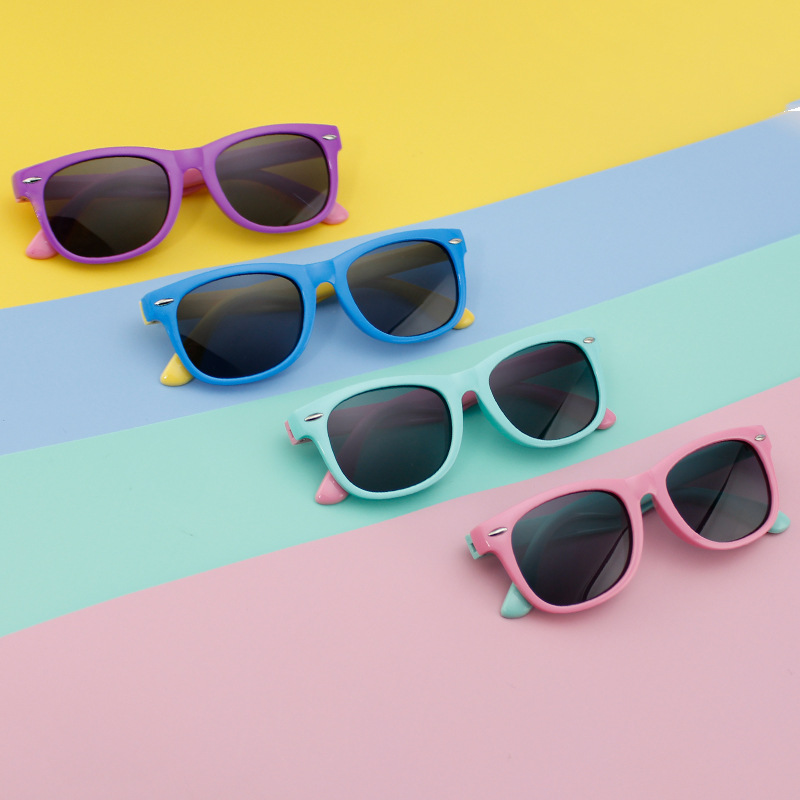 防紫外线儿童时尚太阳镜软硅胶