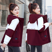 新款 棉服外套短款 秋装 初冬夹棉冲锋衣女款 宽松小个子冬季 棉袄棉衣