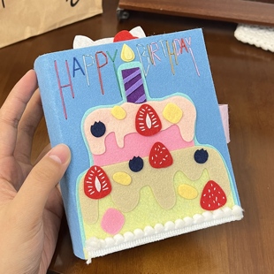 不织布成品相册卡册收纳册拍立得kitty送朋友礼物3寸小卡手工迷你