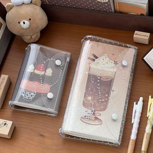 韩系tn护照本透明波点pvc书衣