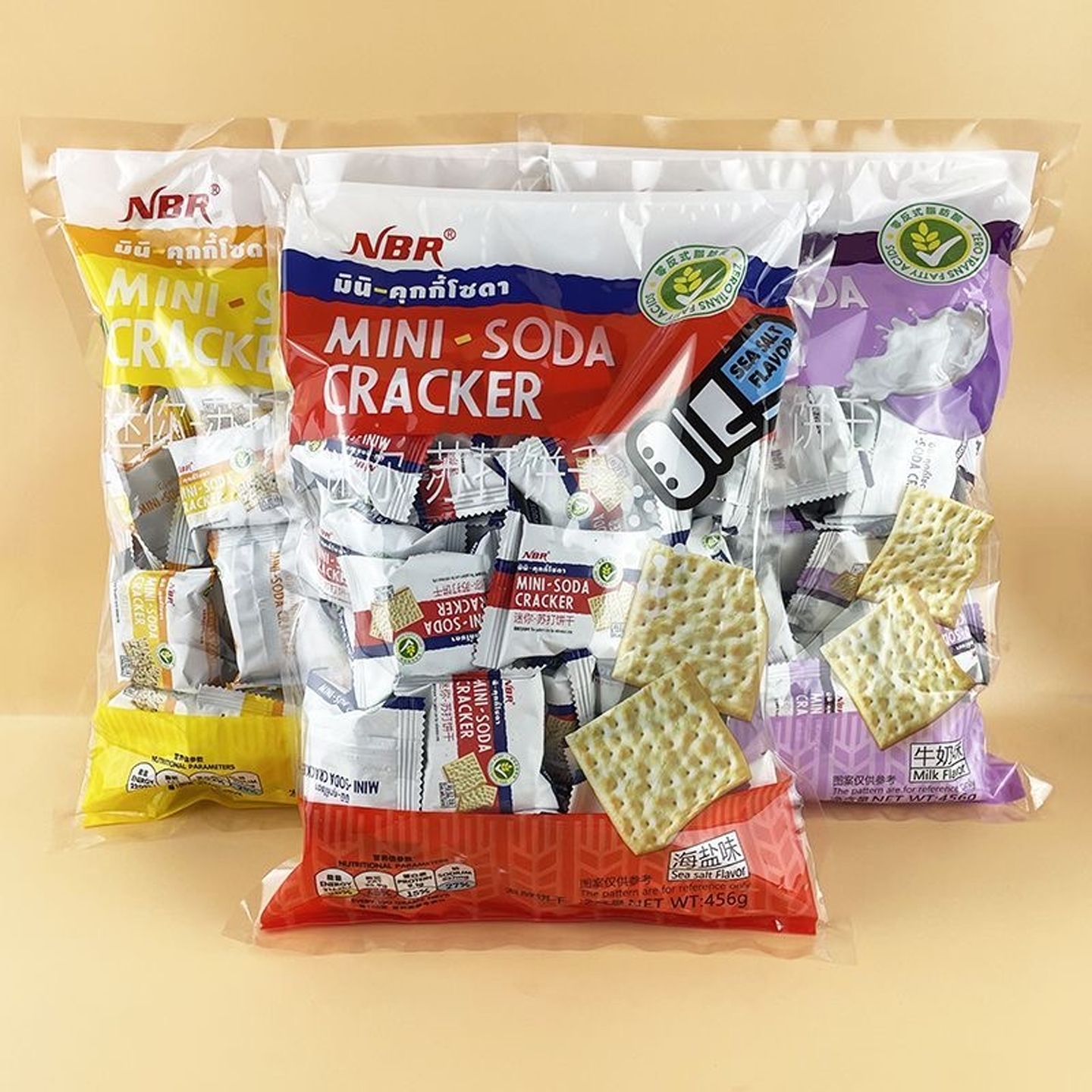 迷你苏打饼干众星海盐香葱牛奶食